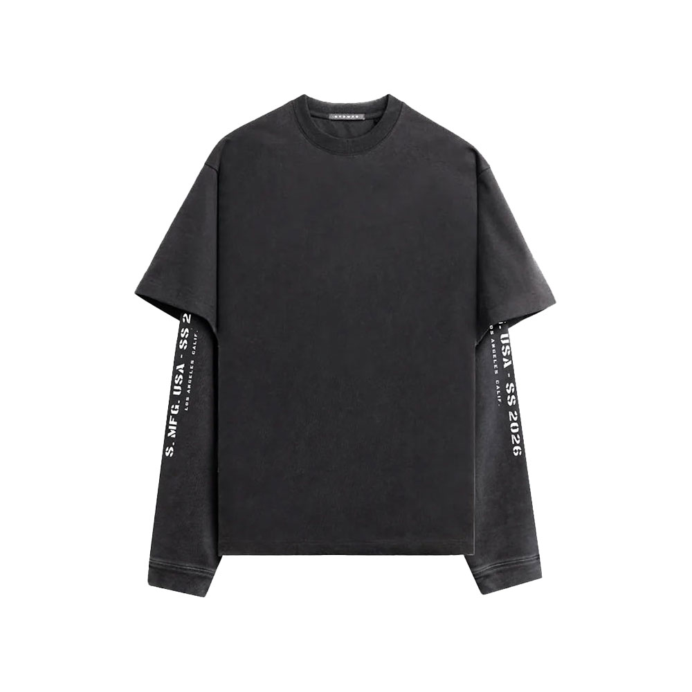 STAMPD スタンプド S26 Double Layered Longsleeve M4107LT ロンT Tシャツ 長袖 レイヤード シンプル ストリート