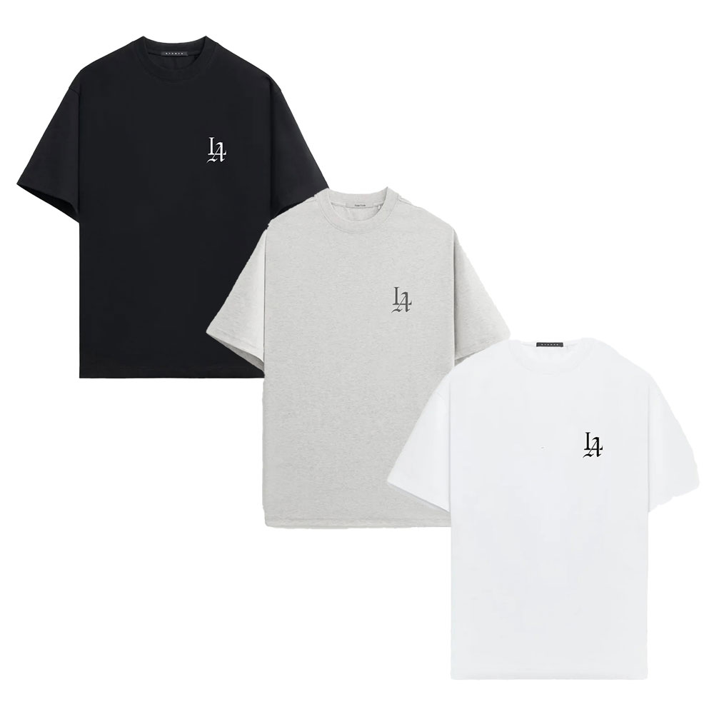 STAMPD スタンプド LA 001 Relaxed Tee M4539TE Tシャツ カットソー 半袖 LAロゴ 定番ロゴ シンプル 高級感 ラグジュアリー