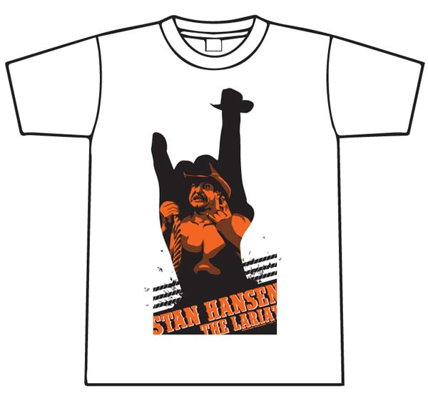 不沈艦 スタンハンセン オフィシャルT シャツ WHITEのサムネイル