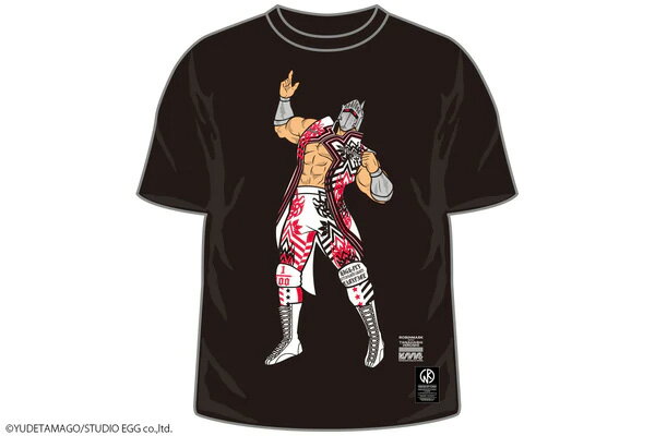 棚橋弘至×ロビンマスク Tシャツ（ブラック）のサムネイル