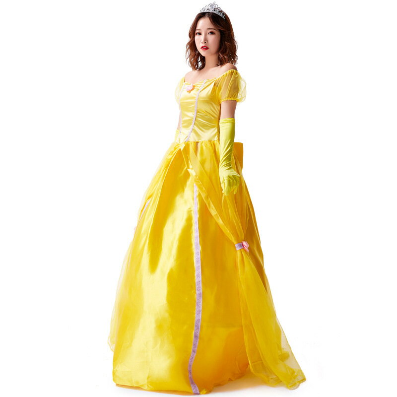 楽天市場 ハロウィン コスプレ プリンセス ドレス 大人用 レディース 女性用 コスチューム アニメキャラクター おとぎ話忘年会 クリスマス パーティー イベント なりきり 二次会 衣装 仮装 お姫様 ロング ドレス ハロウィン ハロウィーン Bau楽天市場店