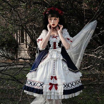 ロリータ ワンピース ゴスロリ コスプレ メイド服 ゴスロリ ロリータ ワンピース メイド セット レディース 本格 アニメ 森ガール ロリータ 大きいサイズ ドレス cosplay lolita ゴシック ワンピース ジャンパースカート メイド かわいい コスプレ ブラウス お嬢様