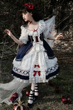 ロリータ ワンピース ゴスロリ コスプレ メイド服 ゴスロリ ロリータ ワンピース メイド セット レディース 本格 アニメ 森ガール ロリータ 大きいサイズ ドレス cosplay lolita ゴシック ワンピース ジャンパースカート メイド かわいい コスプレ ブラウス お嬢様