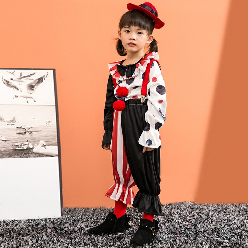 ハロウィン衣装 子供 ピエロ コスチューム キッズ 衣装 ハロウィン コスプレ 仮装 コスプレ衣装 ハロウィンコスチューム コス ハロウィーン 女の子 変装 ハロウイン ハロウィーン衣装 子ども 子供服 男の子 大きいサイズ 可愛いコスプレ サーカス ハロインコスプレ