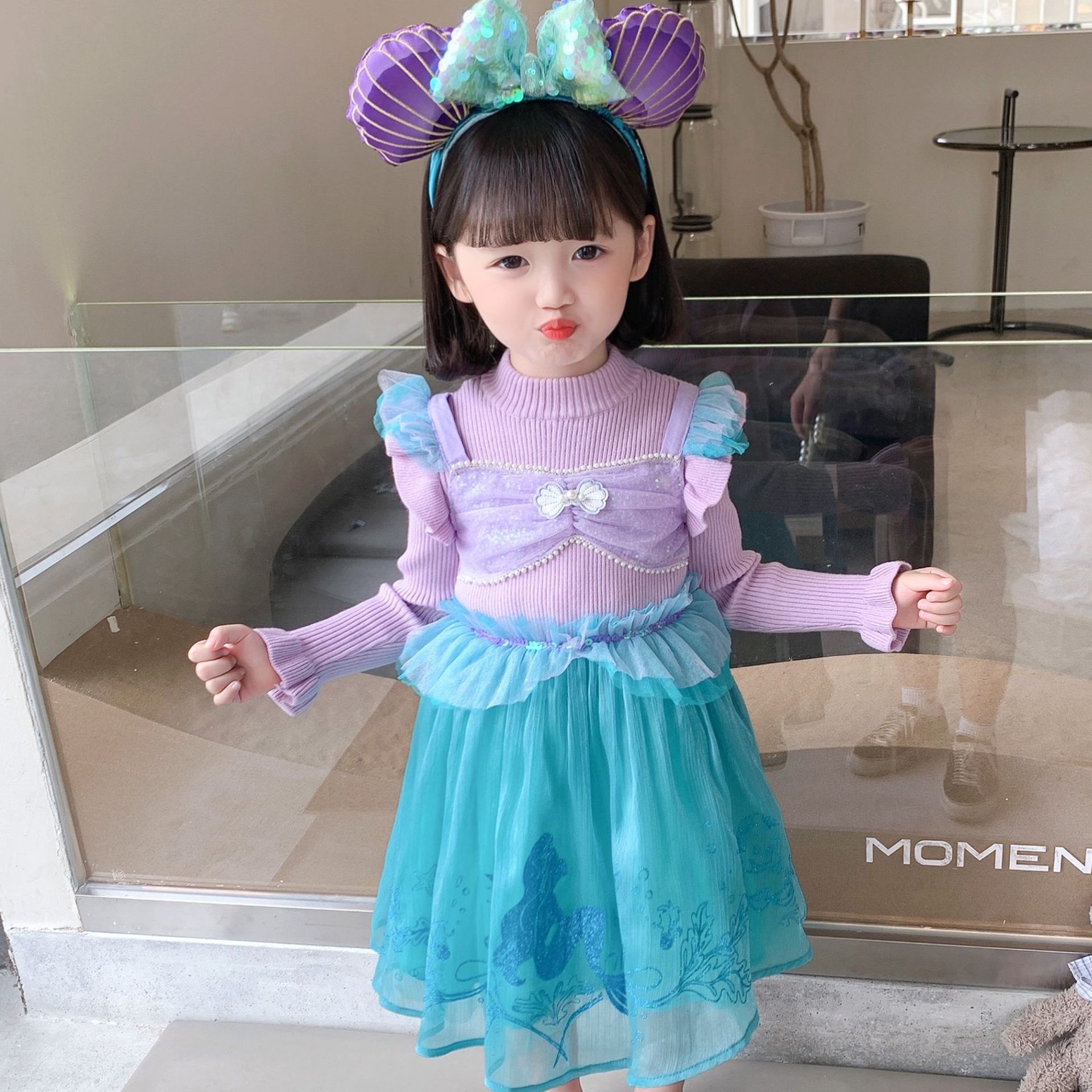 MTE863子供用ドレス眠り姫キッズ(コスプレ衣装仮装ハロウィンコスチュームドレスワンピースなりきりワンピース女の子ワンピースプリンセスドレス女児子供ドレス子どもドレスお姫様ドレスこどもプリンセスキッズドレスジュニア子供用子供)