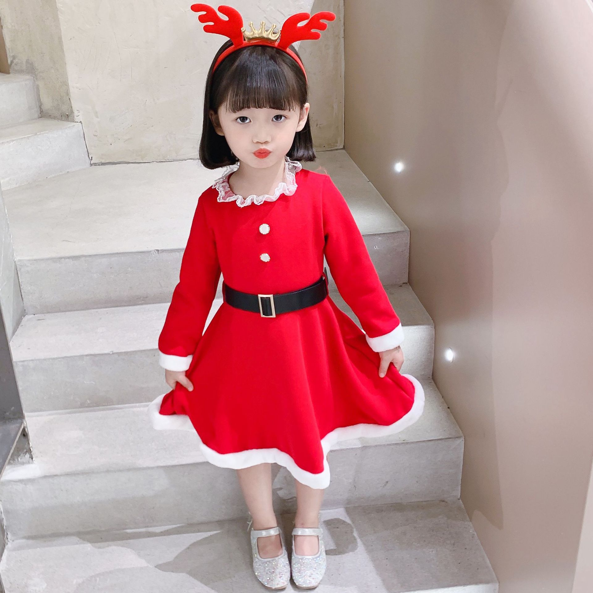 【あす楽対応】コスプレ 子供 サンタ コスチューム コスプレ 衣装 キッズ ワンピース コスプレ衣装 クリスマス 子供 子供ドレス 女の子子供服 サンタクロース クリスマスパーティー キッズ衣装 こども 子ども サンタコスチューム サンタコス クリスマスコスプレ 仮装