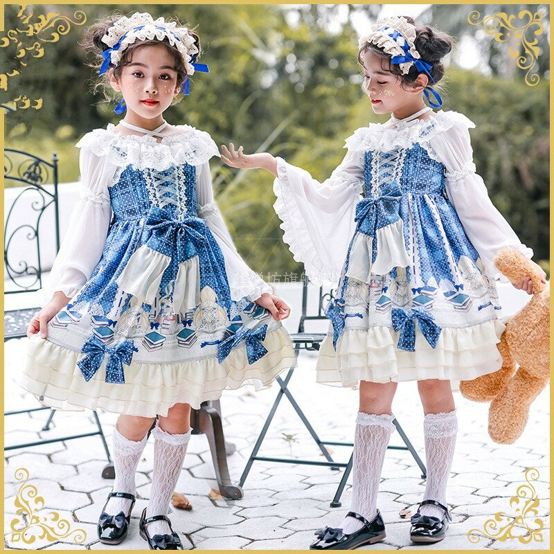 ロリータ 服 キッズ ハロウィン 仮装 コスプレ 子供ワンピース メイド コスプレ衣...