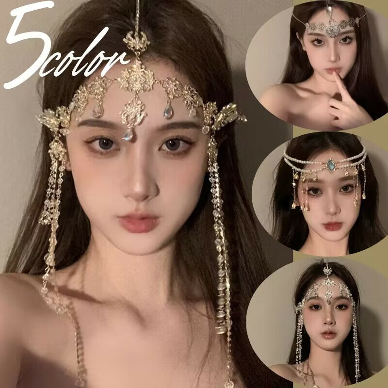 髪飾り ヘッドドレス ヘアアクセサリー フェイスベール レディース 小物 アクセサリー ダンス衣装 舞台衣装 花嫁 結婚式 ブライダル パーティー 二次会 コス...