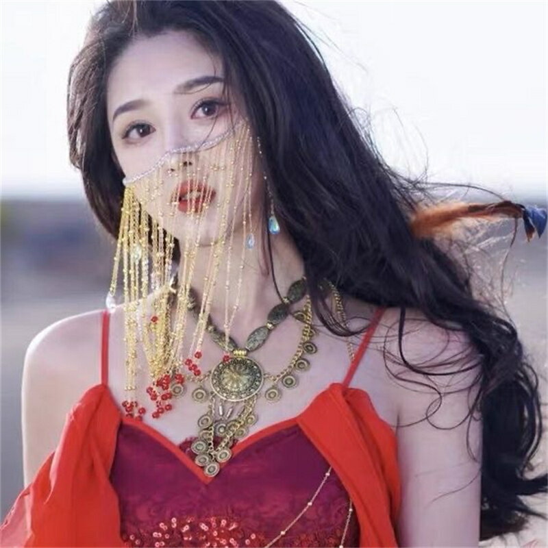 髪飾り ヘッドドレス ヘアアクセサリー フェイスベール レディース 小物 アクセサリー ダンス衣装 舞台衣装 花嫁 結婚式 ブライダル パーティー 二次会 コス...