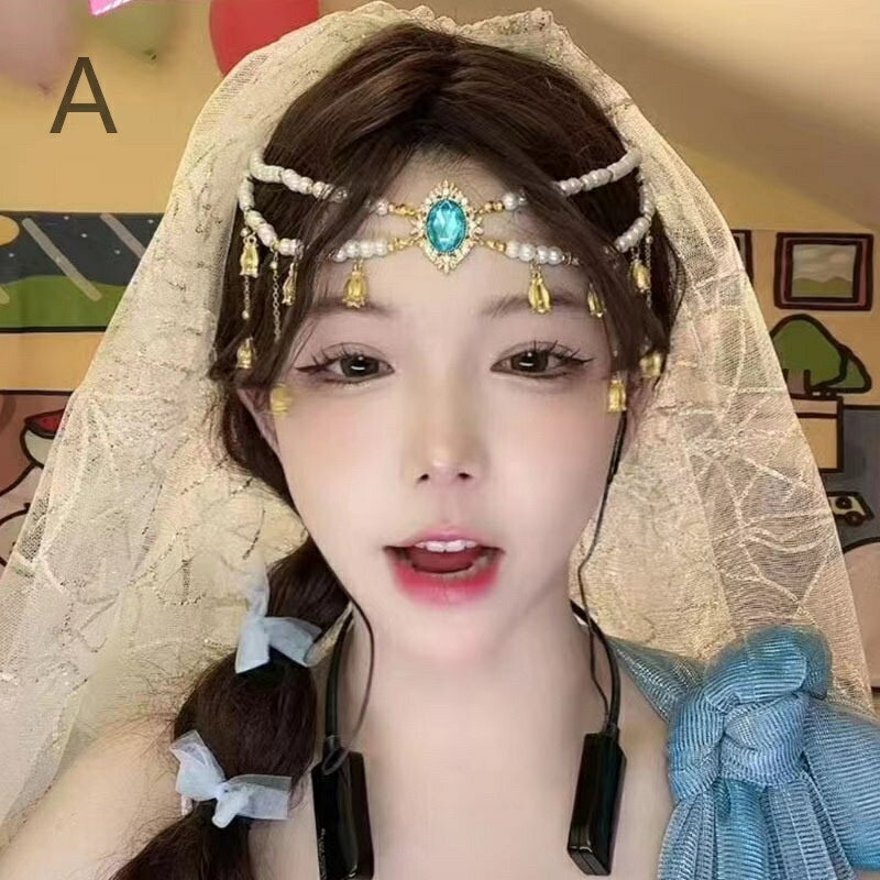 髪飾り ヘッドドレス ヘアアクセサリー フェイスベール レディース 小物 アクセサリー ダンス衣装 舞台衣装 花嫁 結婚式 ブライダル パーティー 二次会 コス...