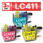 LC411 LC411-4PK ߴ 3 brother DCP-J1800N DCP-J926N-W/B DCP-J526N MFC-J904N MFC-J739DN/DWN MFC-J939DN/DWN DCP-J914N