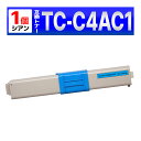 TC-C4AC1 OKI用 互換トナーカートリッジ シアン 1個 COREFIDO C332dnw MC363dnw
