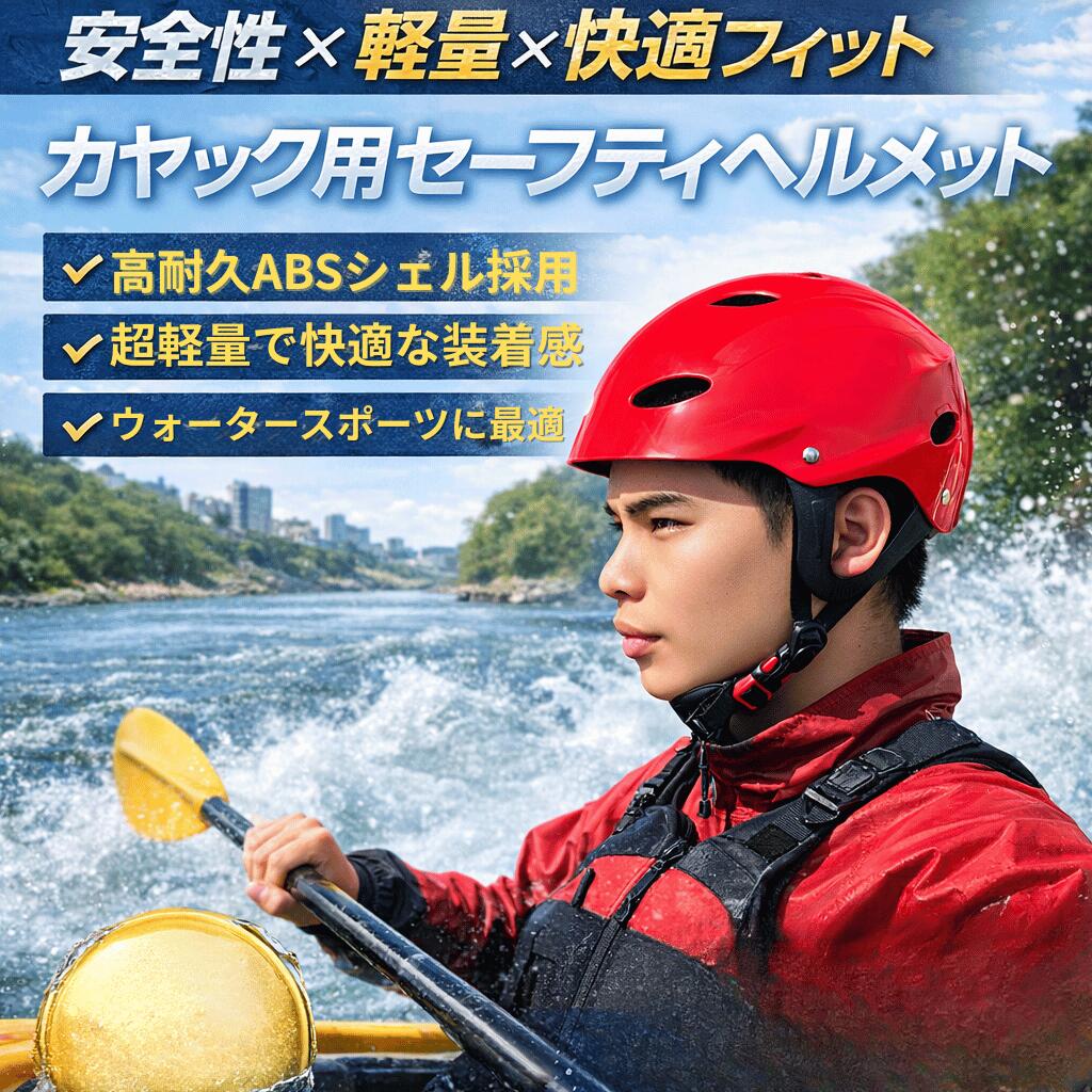 カヤック ヘルメット ラフティング SUP カヌー用 軽量 セーフティヘルメット ABSシェル ウォータースポーツ 安全装備 大人用 M L 2