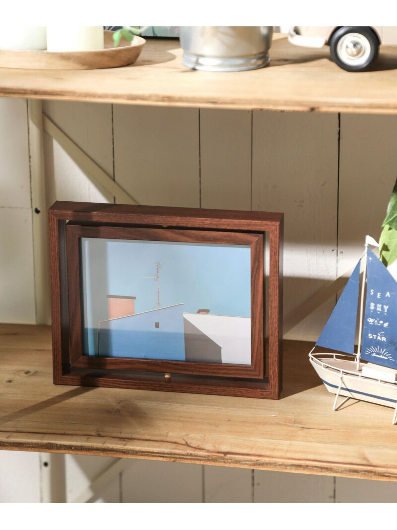 (U)BFクルクルFフレーム2L BAYFLOW ベイフロー インテリア・生活雑貨 フォトフレーム・写真立て ブラウ..