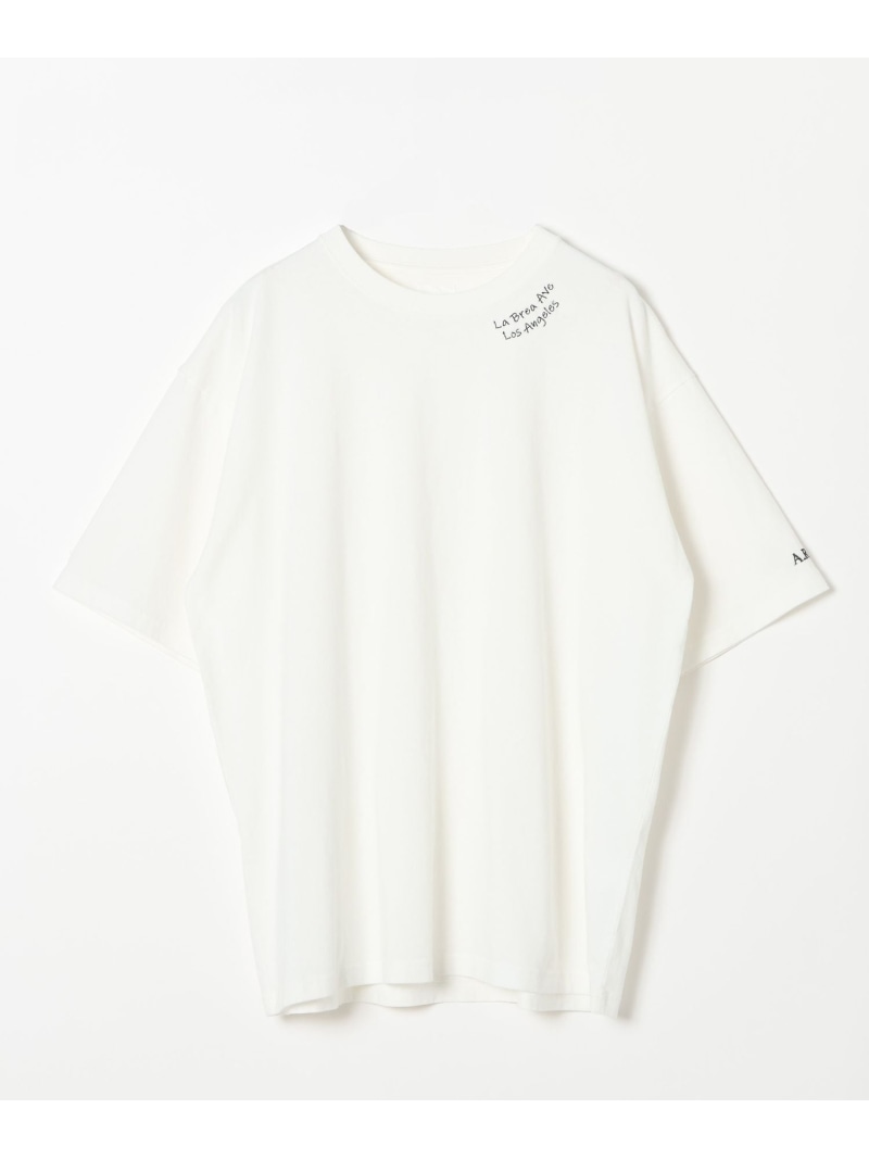 乐天商城 - 【AMERICAN RAG CIE】 EMBROTシャツ(ユニセックス) BAYFLOW ベイフロー トップス カットソー・Tシャツ ブルー ホワイト【送料無料】[Rakuten Fashion]