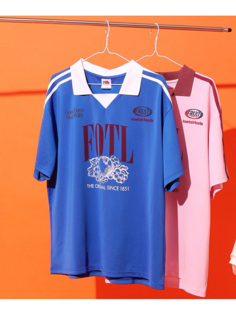 Rakuten - 【FRUIT OF THE LOOM / BAYFLOW】ゲームT(WOMEN) BAYFLOW ベイフロー トップス カットソー・Tシャツ ブルー ピンク【送料無料】[Rakuten Fashion]
