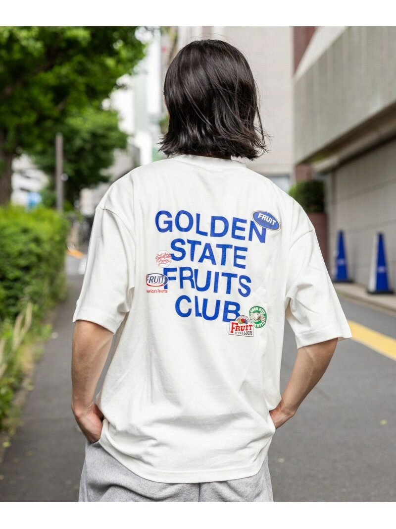 Rakuten - 【FRUIT OF THE LOOM / BAYFLOW】バックプリントTシャツ(MEN) BAYFLOW ベイフロー トップス カットソー・Tシャツ オレンジ ブラック ホワイト【送料無料】[Rakuten Fashion]