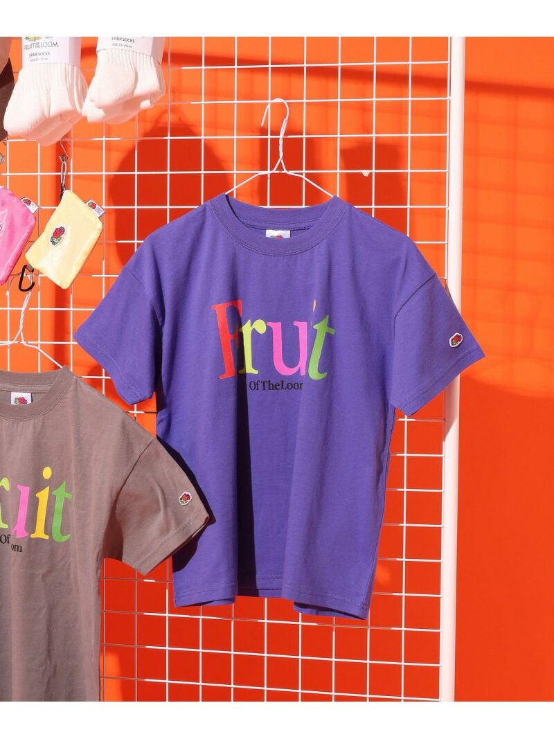 Rakuten - 【FRUIT OF THE LOOM / BAYFLOW】カラフルロゴT(KIDS) BAYFLOW ベイフロー トップス カットソー・Tシャツ パープル グレー【送料無料】[Rakuten Fashion]