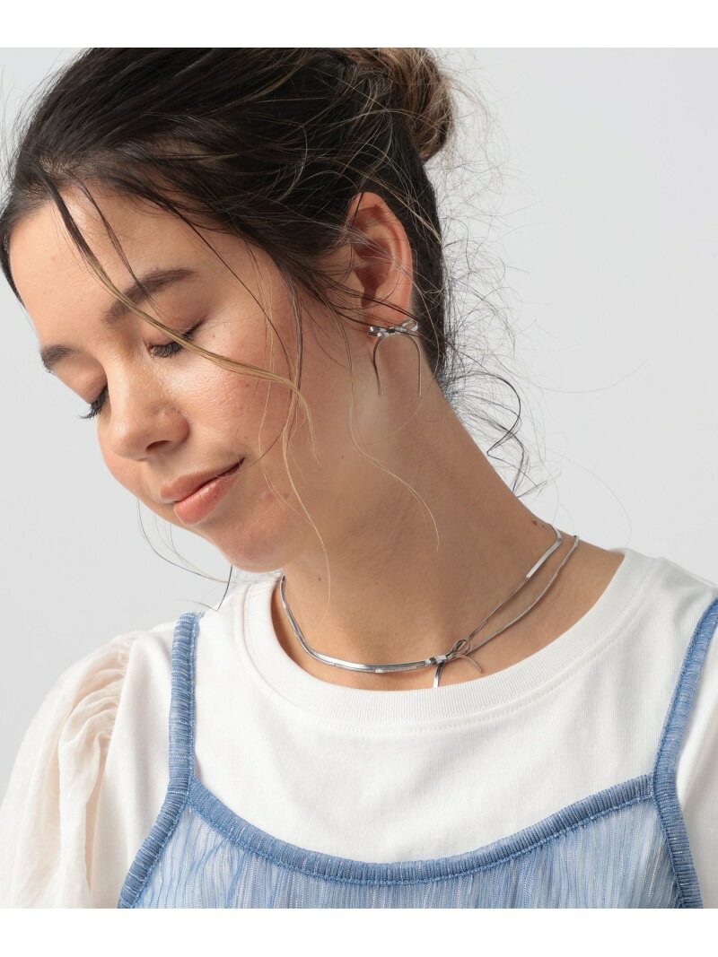 Rakuten - ステンレス 2連リボンネックレス BAYFLOW ベイフロー アクセサリー・腕時計 ネックレス シルバー ゴールド[Rakuten Fashion]