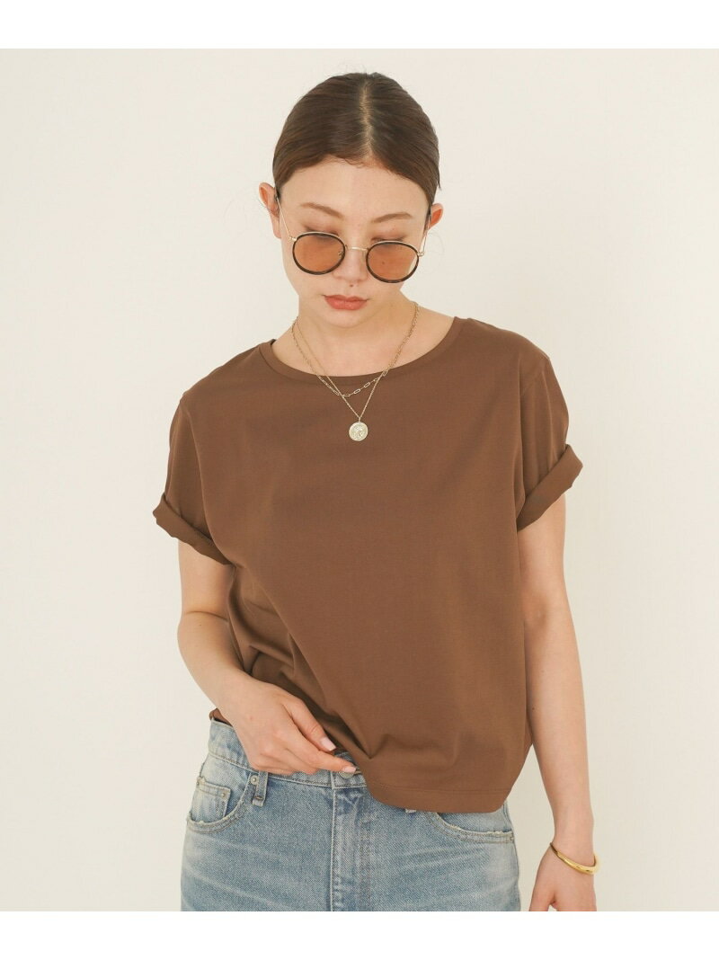 Rakuten - [接触冷感/汗ジミ防止/遮熱]マルチファンクション半袖Tシャツ BAYFLOW ベイフロー トップス カットソー・Tシャツ ホワイト ブラウン グレー ピンク【送料無料】[Rakuten Fashion]