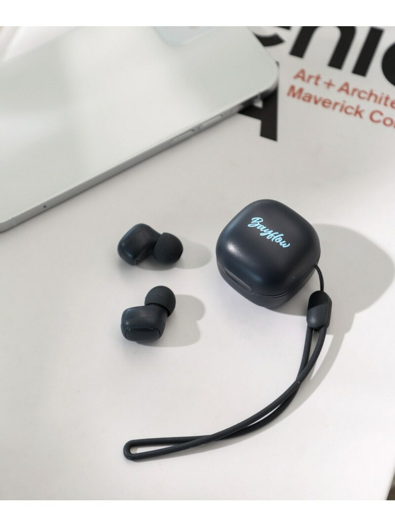 BFミニワイヤレスイヤフォン BAYFLOW ベイフロー スマホグッズ・オーディオ機器 イヤホン・イヤホンケース・ヘッドフォン ベージュ グレー[Rakuten...
