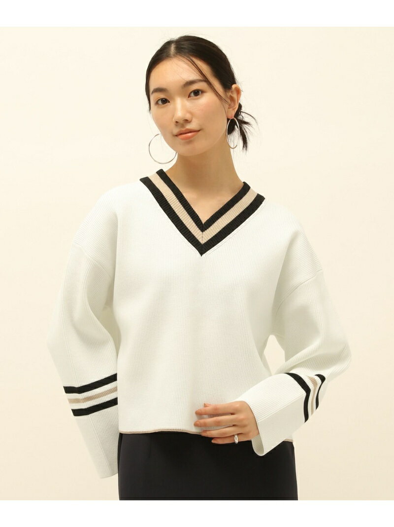 【SALE／20%OFF】【HEREIAM】シャインチルデンニット HEREIAM ベイフロー トップス ニット ホワイト グレー【RBA_E】【送料無料】[Rakuten Fashion]のサムネイル