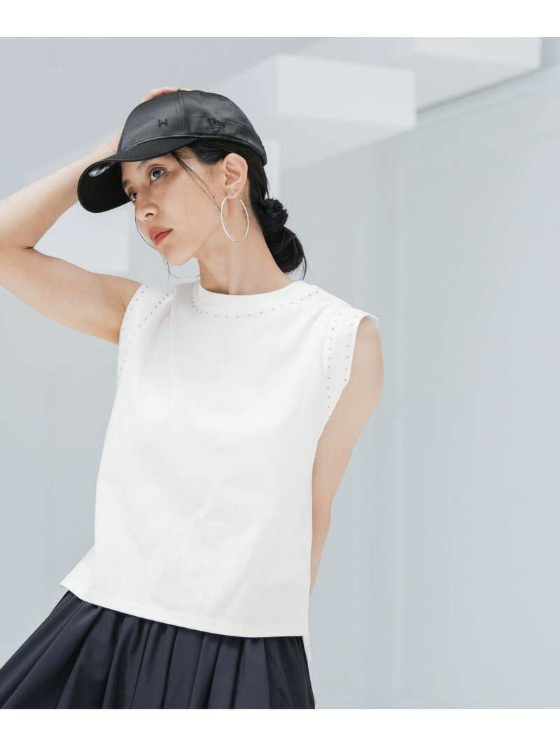 Rakuten - 【HEREIAM】スタッズアクセントプルオーバー HEREIAM ベイフロー トップス カットソー・Tシャツ ブラック ホワイト【送料無料】[Rakuten Fashion]
