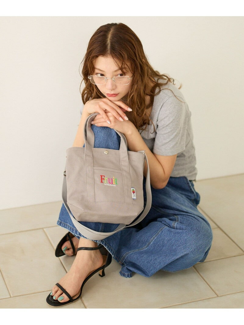 Rakuten - 【FRUIT OF THE LOOM / BAYFLOW】ミニトート BAYFLOW ベイフロー バッグ トートバッグ グレー ベージュ【送料無料】[Rakuten Fashion]