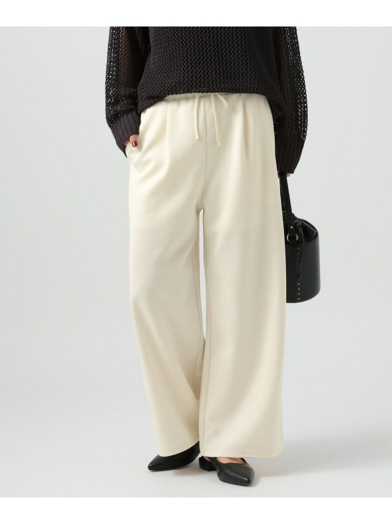 [ストレッチ入り♪シワが目立ちにくい]ジョーゼットワイドパンツ BAYFLOW ベイフロー パンツ その他のパンツ イエロー ホワイト ブラック【先行予約】*【送料無料】[Rakuten Fashion]