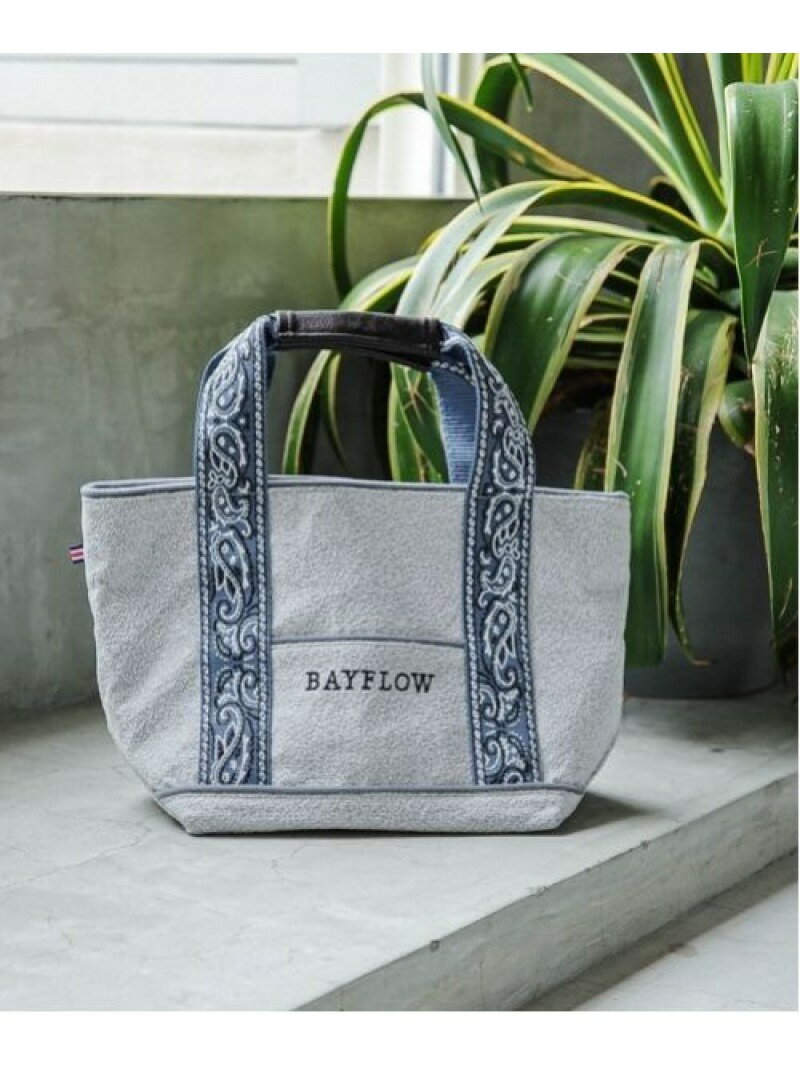 【SALE／30%OFF】(W)22FWペイズリーロゴM BAYFLOW ベイフロー バッグ トートバッグ ブルー ベージュ【RBA_E】[Rakuten Fashion]のサムネイル