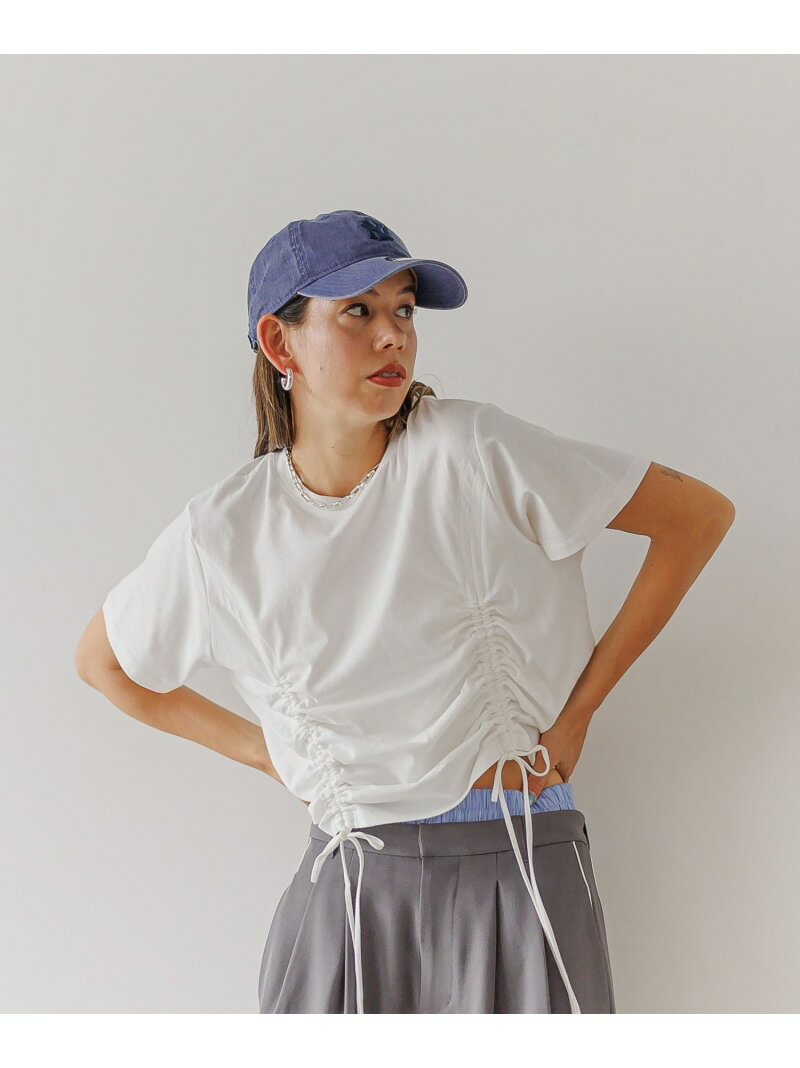 【SALE／50%OFF】シャーリング半袖Tシャツ BAYFLOW ベイフロー トップス カットソー・Tシャツ ピンク ホワイト ブラック【RBA_E】[Rakuten Fashion]のサムネイル