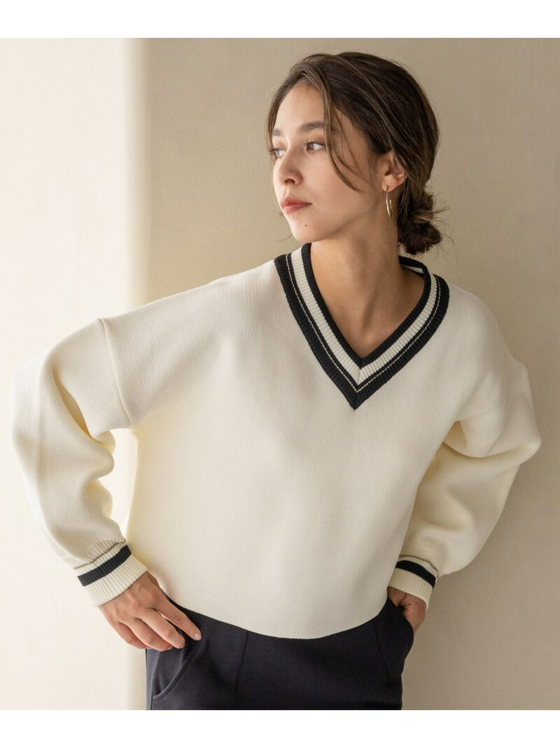 【SALE／50%OFF】【HEREIAM】LASTINGチルデンニット BAYFLOW ベイフロー トップス ニット ホワイト グリーン ネイビー【RBA_E】【送料無料】[Rakuten Fashion]のサムネイル