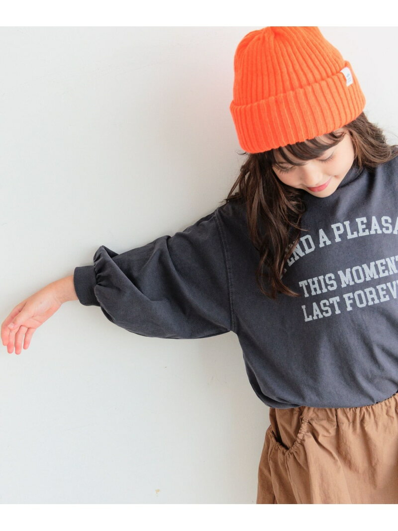 [着回し力抜群!最強ロンT!!]ボリュームスリーブロンT(KIDS) BAYFLOW ベイフロー トップス カットソー・Tシャツ パープル グレー ベージュ[Rakuten Fashion]のサムネイル