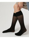 【SALE/22%OFF】シアーハイソックス BAYFLOW ベイフロー 靴下・レッグウェア 靴下 ブラック グレー【RBA_E】[Rakuten Fashio...