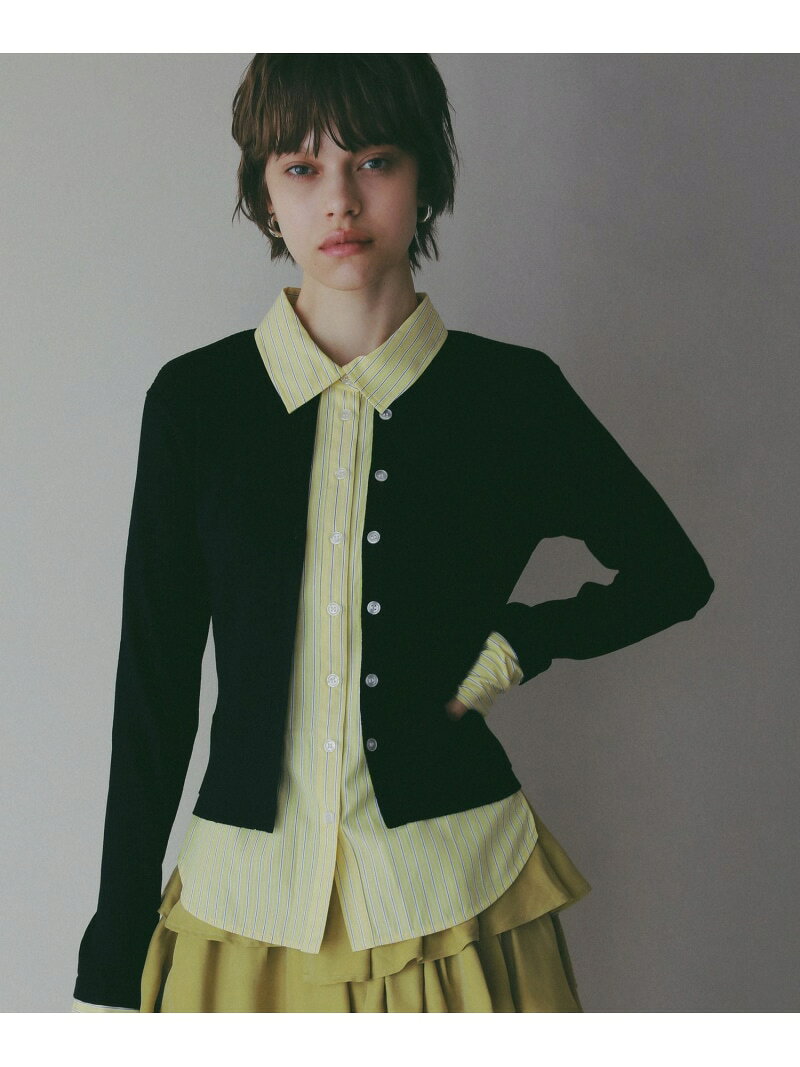 乐天商城 - 【SALE／20%OFF】【EF(エフ)】カーディガンシャツ(WOMEN) BAYFLOW ベイフロー トップス シャツ・ブラウス ブラック ホワイト【RBA_E】【送料無料】[Rakuten Fashion]