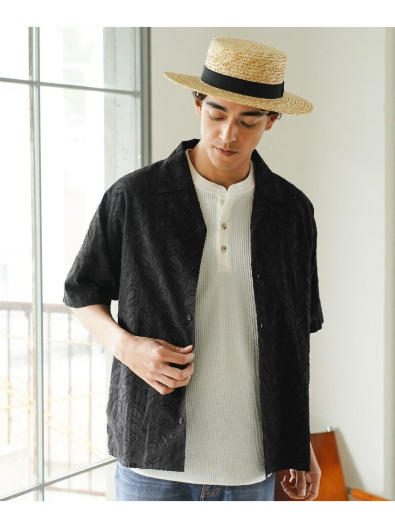 Rakuten - インドジャガードシャツ BAYFLOW ベイフロー トップス シャツ・ブラウス ブラック オレンジ【送料無料】[Rakuten Fashion]