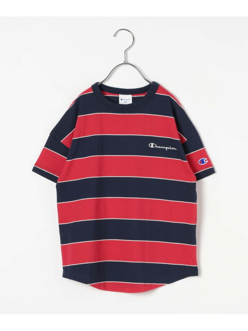 Rakuten - 【Champion(チャンピオン)】マルチボーダーT(KIDS) BAYFLOW ベイフロー トップス カットソー・Tシャツ グリーン レッド ブルー[Rakuten Fashion]
