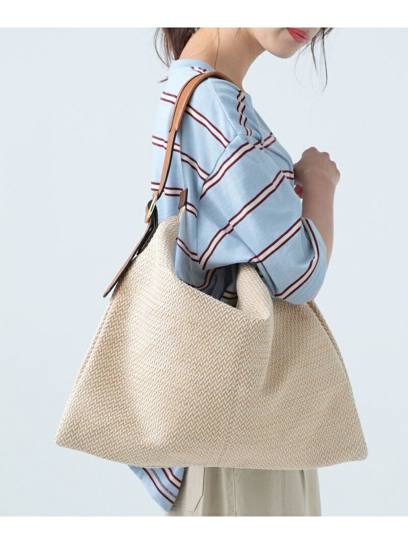 【SALE／30%OFF】(W)ワンハンドルビッグBAG BAYFLOW ベイフロー バッグ トートバッグ ベージュ ブラック【RBA_E】【送料無料】[Rakuten Fashion]のサムネイル