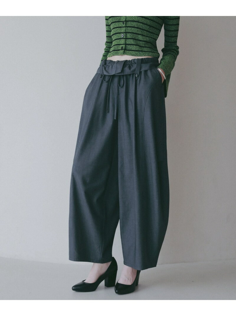 乐天商城 - 【SALE／35%OFF】【EF(エフ)】フラップワイドパンツ(WOMEN) BAYFLOW ベイフロー パンツ その他のパンツ ベージュ グレー【RBA_E】【送料無料】[Rakuten Fashion]
