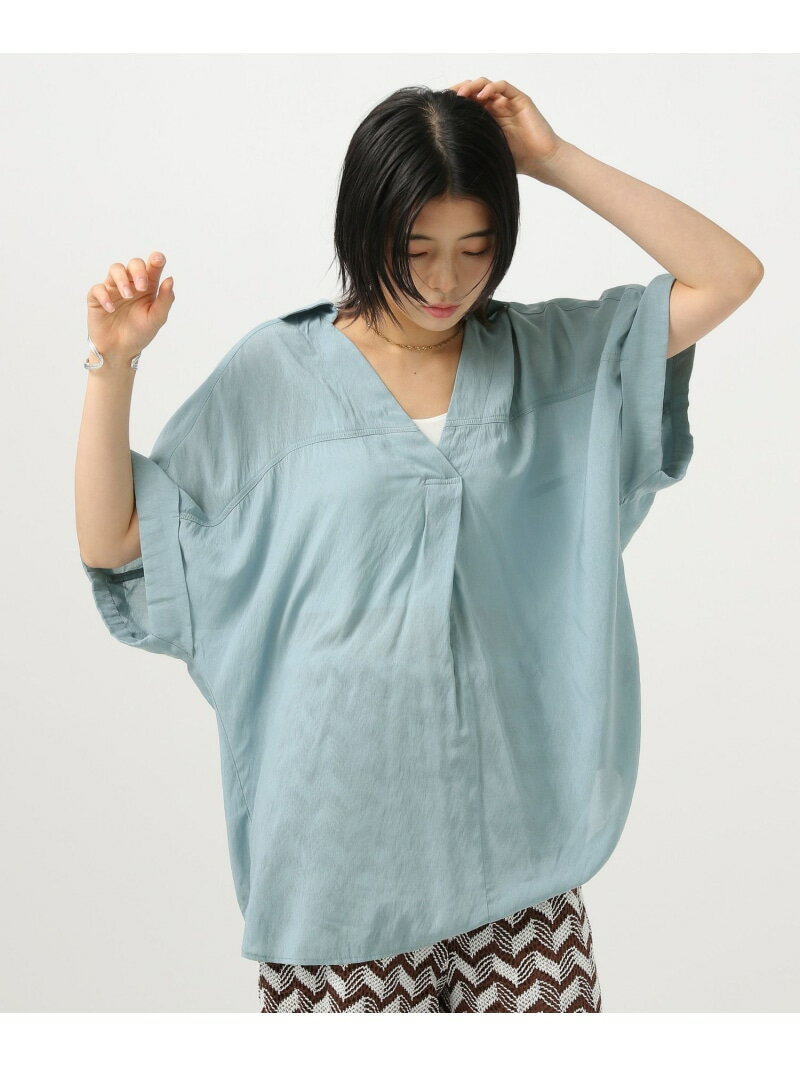 Rakuten - 【SALE／20%OFF】[ひんやりとした肌触り]シアースキッパーシャツ BAYFLOW ベイフロー トップス シャツ・ブラウス グレー【RBA_E】【送料無料】[Rakuten Fashion]