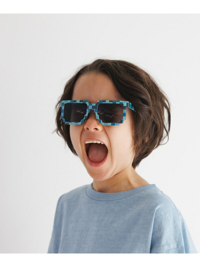 【SALE／30%OFF】[UVカット]ピクセルサングラス(KIDS) BAYFLOW ベイフロー ファッション雑貨 メガネ ブルー ピンク グレー グリーン【RBA_E】[Rakuten Fashion]