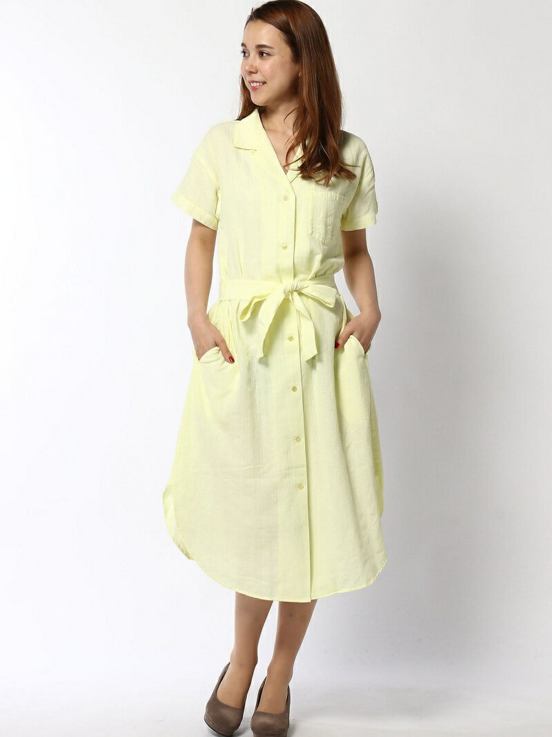【SALE／72%OFF】(W)カイキンシャツOP BAYFLOW ベイフロー ワンピース・ドレス シャツワンピース イエロー ネイビー ベージュ グリーン【RBA_E】[Rakuten Fashion]