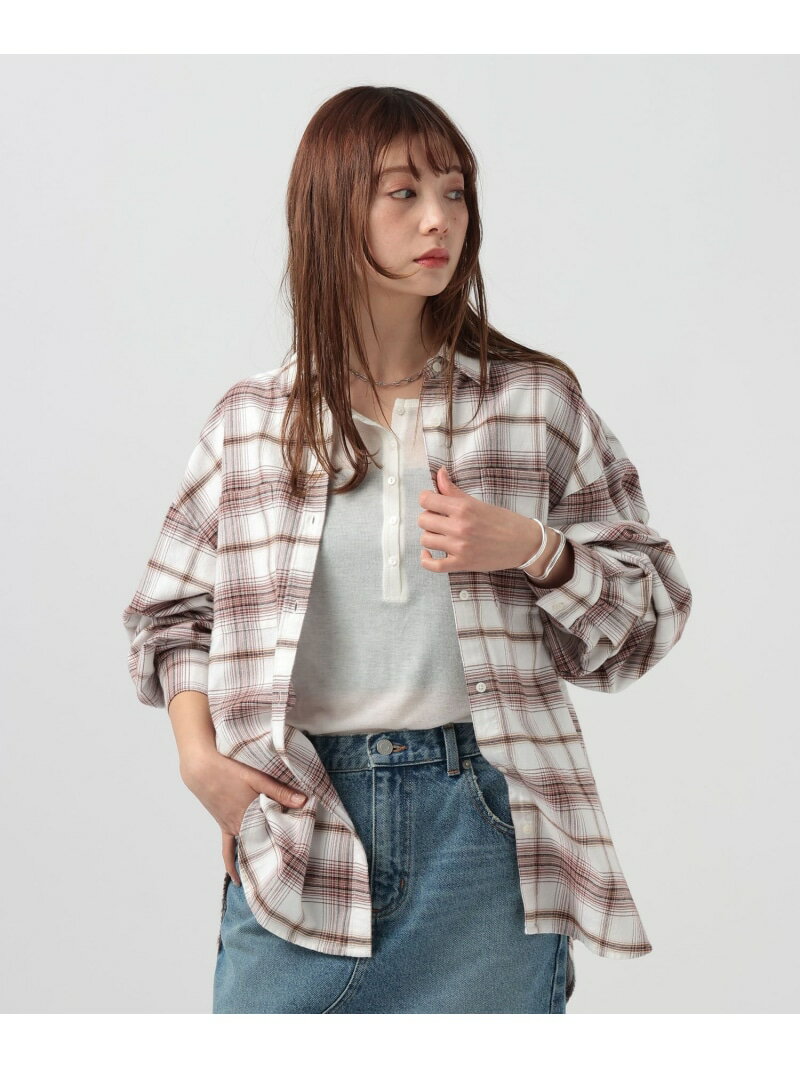 Rakuten - 【SALE／47%OFF】Feels FLOWチェックシャツ BAYFLOW ベイフロー トップス シャツ・ブラウス オレンジ ホワイト グレー イエロー【RBA_E】[Rakuten Fashion]