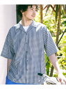 【SALE／45 OFF】【CHARI CO SAFE RIDE for BAYFLOW】チェックシャツ CHARI CO safe ride ベイフロー トップス シャツ ブラウス ネイビー グリーン【RBA_E】 Rakuten Fashion