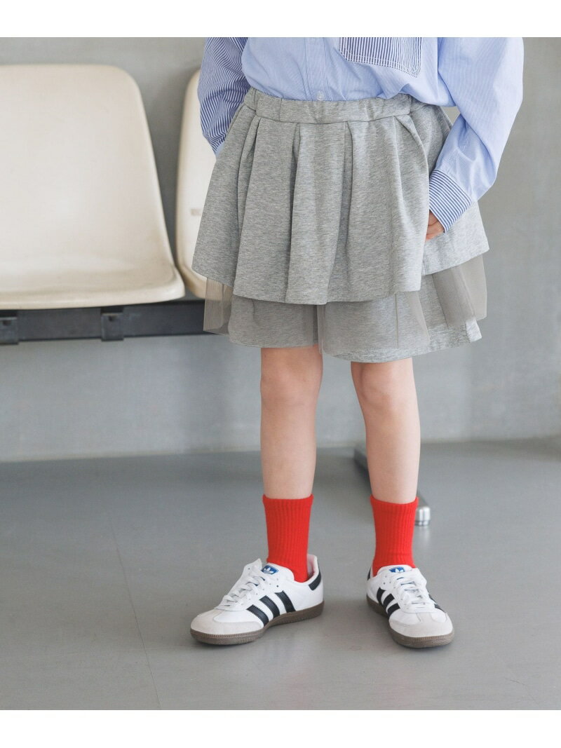 Rakuten - 【SALE／35%OFF】[スウェット&チュール]ティアードスカパン(KIDS) BAYFLOW ベイフロー パンツ その他のパンツ ブラック グレー【RBA_E】[Rakuten Fashion]
