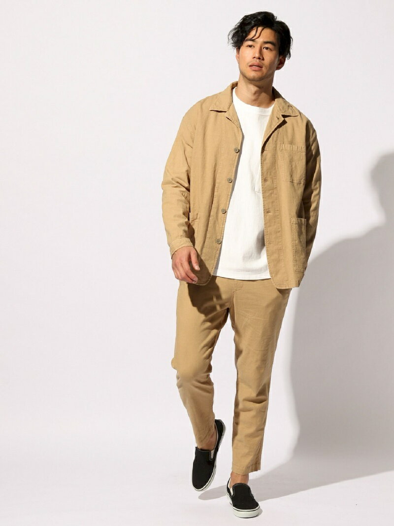 驚きの値段 M リネンカバーオールシャツ Bayflow ベイフロー コート ジャケット カバーオール カーキ ベージュ 送料無料 Fashion 即納 最大半額 Gopalsubedi Com