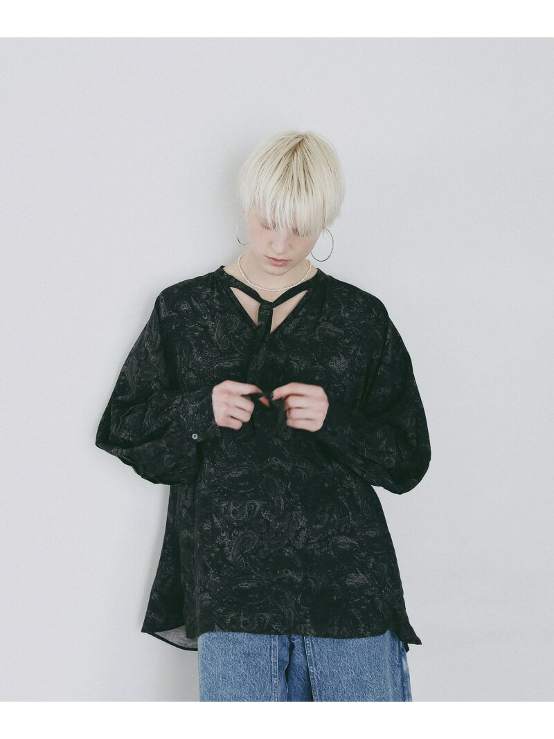 【SALE／40%OFF】【AMERICAN RAG CIE】ペイズリーブラウス(WOMEN) BAYFLOW ベイフロー トップス シャツ・ブラウス レッド ブラック【RBA_E】【送料無料】[Rakuten Fashion]
