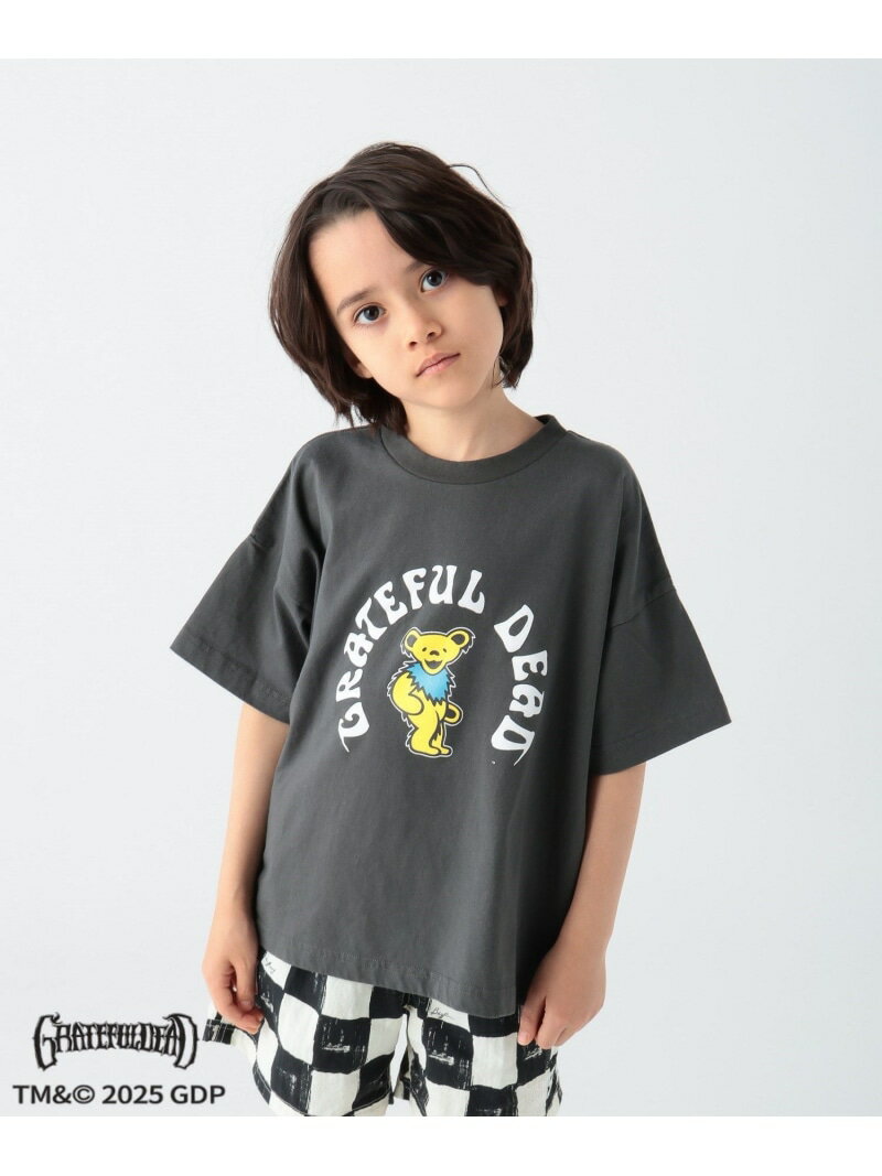Rakuten - 【SALE／52%OFF】【Grateful Dead(グレイトフル デッド)】別注アーチロゴT(KIDS) BAYFLOW ベイフロー トップス カットソー・Tシャツ グレー ホワイト【RBA_E】[Rakuten Fashion]