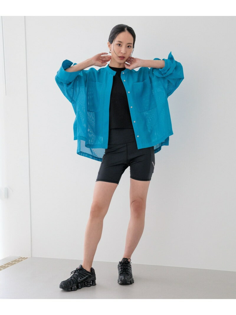 乐天商城 - 【HEREIAM】BREEZEメッシュシャツ HEREIAM ベイフロー トップス シャツ・ブラウス ホワイト ブラック ブルー【送料無料】[Rakuten Fashion]