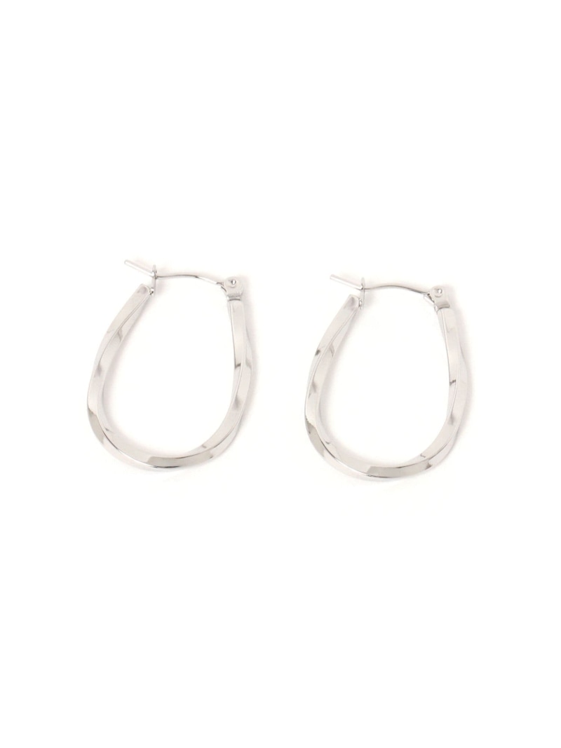 乐天商城 - ステンレスオーバルフープピアス BAYFLOW ベイフロー アクセサリー・腕時計 ピアス ゴールド シルバー[Rakuten Fashion]